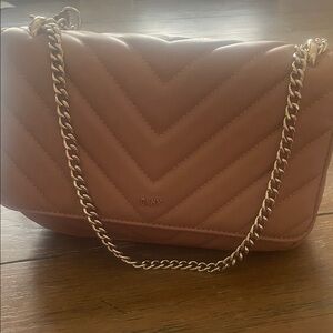 DKNY Blush Quilted Shoulder Bag